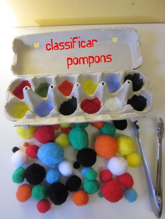 classificar pompons